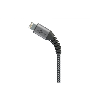 Goobay | Lightning to USB-A Textile Cable with Metal Plugs | 49268 | USB-A to Lightning