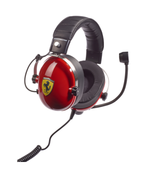 Thrustmaster | Gaming Headset | T Racing Scuderia Ferrari Edition | Wired | Noise canceling | Over-Ear | Red/Black