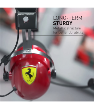 Thrustmaster | Gaming Headset | DTS T Racing Scuderia Ferrari Edition | Wired | Over-Ear | Red/Black