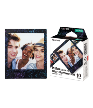 Fujifilm | Instax Square star Illumination Instant film (10pl) | 86 x 72 mm | Print Size: 86mm x 72mm, Image size: 62mm x 62mm |