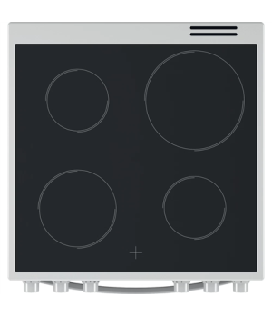 INDESIT | Cooker | IS67V8CHW/E | Hob type Vitroceramic | Oven type Electric | White | Width 60 cm | Grilling | Depth 60 cm | 69 