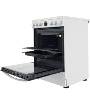 INDESIT | Cooker | IS67V8CHW/E | Hob type Vitroceramic | Oven type Electric | White | Width 60 cm | Grilling | Depth 60 cm | 69 