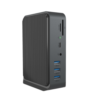 Raidsonic | Icy Box 13-in-1 USB Type-C and Type-A dock with dual video output | IB-DK2261AC | Dock | Ethernet LAN (RJ-45) ports 