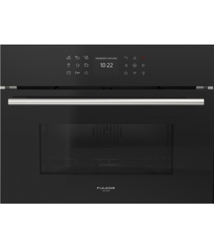 Fulgor | FGMO 4508 TEM BK DIAMOND | Microwave Oven With Grill | Built-in | 900 W | Grill | Black Glass