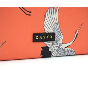 Casyx | Casyx for MacBook | SLVS-000006 | Fits up to size 13 ”/14 " | Sleeve | Coral Cranes | Waterproof