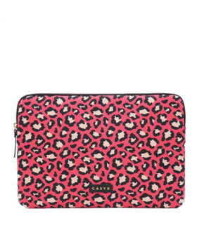 Casyx | Fits up to size 13 ”/14 " | Casyx for MacBook | SLVS-000011 | Sleeve | Rose Leopard | Waterproof