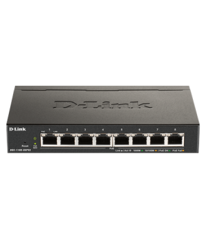 D-Link | 8-Port Gigabit PoE Smart Managed Switch | DGS-1100-08PV2 | Web managed | Desktop | Power supply type External