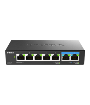 D-Link | 7-Port Multi-Gigabit Unmanaged Switch | DMS-107/E | Unmanaged | Desktop | Power supply type External