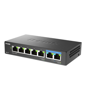 D-Link | 7-Port Multi-Gigabit Unmanaged Switch | DMS-107/E | Unmanaged | Desktop | Power supply type External