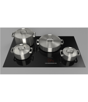 Fulgor | Hob | FSH 804 ID WT MBK | Induction | Number of burners/cooking zones 4 | Slider | Timer | Black