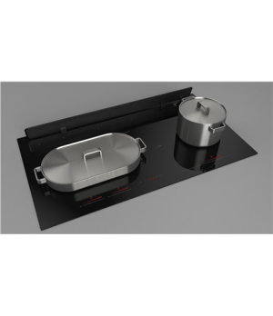 Fulgor | Hob with Hood | FCLHD 9041 HID TS BK2 | Induction | Number of burners/cooking zones 4 | Slider | Timer | Black