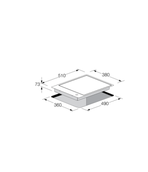 Fulgor | CPH 401 G DWK X Combiset | Hob | Gas | Number of burners/cooking zones 1 | Rotary knobs | Stainless steel