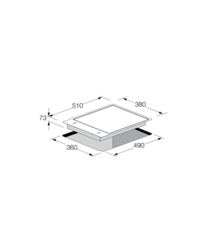 Fulgor | CPH 402 G X Combiset | Hob | Gas | Number of burners/cooking zones 2 | Rotary knobs | Stainless steel