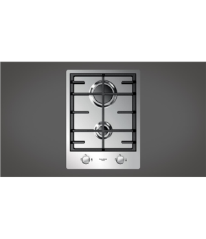 Fulgor | CPH 402 G X Combiset | Hob | Gas | Number of burners/cooking zones 2 | Rotary knobs | Stainless steel