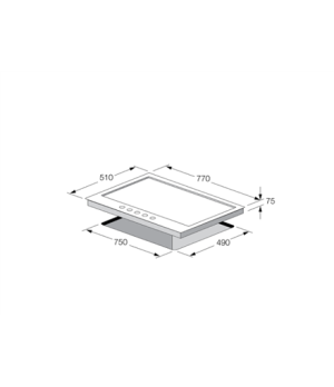 Fulgor | CPH 765 GWK X | Hob | Gas | Number of burners/cooking zones 5 | Rotary knobs | Stainless steel