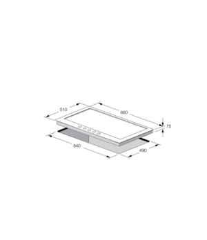 Fulgor | CPH 905 GWK X | Hob | Gas | Number of burners/cooking zones 5 | Rotary knobs | Stainless steel