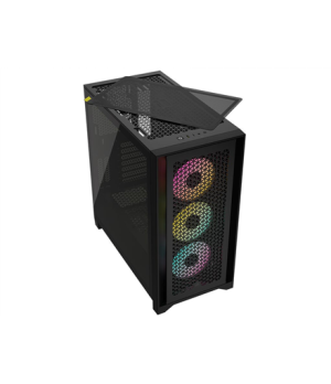 Corsair | Tempered Glass PC Case | iCUE 4000D RGB AIRFLOW | Side window | Black | Mid-Tower | Power supply included No