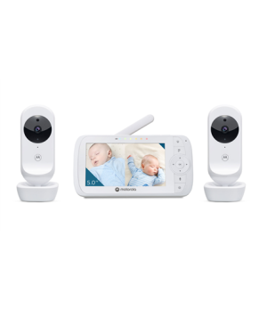 Motorola | Video Baby Monitor - Two camera pack | VM35-2 5.0" | 5.0" diagonal color screen 5 x preloaded lullabies Two-way talk 