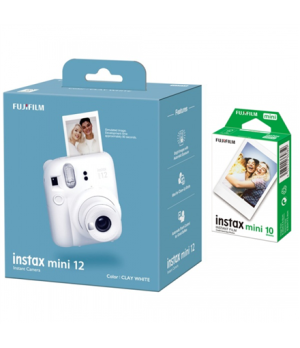 Fujifilm | Instax Mini 12 Camera + Instax Mini Glossy (10pl) | Caly White | 800