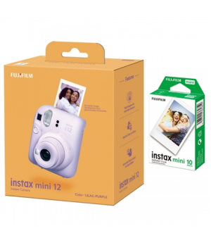 Fujifilm | Instax Mini 12 Camera + Instax Mini Glossy (10pl) | Lilac Purple | 800