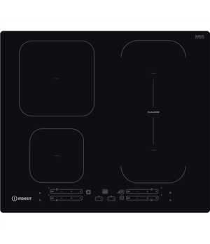 INDESIT | IB 65B60 NE | Hob | Induction | Number of burners/cooking zones 4 | Touch | Timer | Black