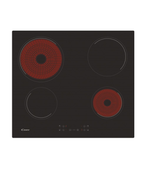 Candy | Hob | CH64CCB | Vitroceramic | Number of burners/cooking zones 4 | Touch | Black