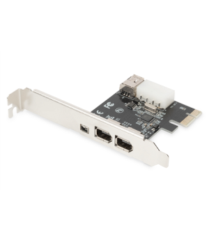 Digitus | IEEE 1394a Interface Card, PCI express, 4 Port 1x ext. 1394mini, 2x ext./1x int. 1394a Ports | DS-30201-5