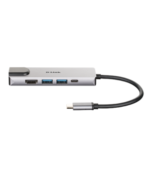 D-Link | 5-in-1 USB-C Hub with HDMI/Ethernet and Power Delivery | DUB-M520 | Warranty 24 month(s) | USB-C Hub