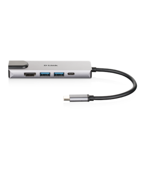 D-Link | 5-in-1 USB-C Hub with HDMI/Ethernet and Power Delivery | DUB-M520 | Warranty 24 month(s) | USB-C Hub