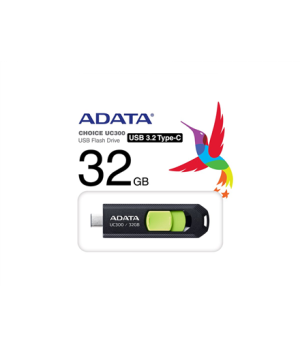 ADATA | FlashDrive | UC300 | 32 GB | USB 3.2 Gen 1 | Black