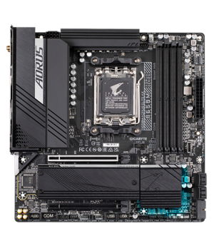 Gigabyte | B650M AORUS ELITE AX 1.0 M/B | Processor family AMD | Processor socket AM5 | DDR5 DIMM | Memory slots 4 | Supported h