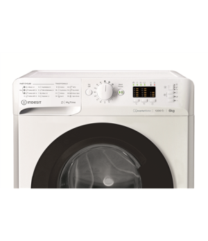 INDESIT | Washing machine | MTWSA 61294 WK EE | Energy efficiency class C | Front loading | Washing capacity 6 kg | 1151 RPM | D