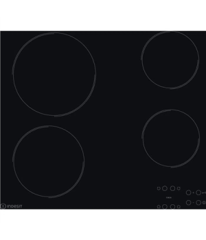 INDESIT | Hob | AAR 160 C | Vitroceramic | Number of burners/cooking zones 4 | Touch | Timer | Black