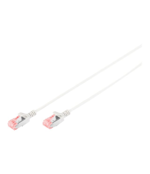 CAT 6 U-UTP  Slim patch cord | Patch cord | Transparent red coloured connector for easy identification of Category 6 (250 MHz). 