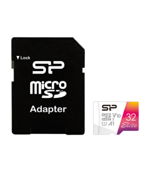 Silicon Power | microSDHC UHS-I Memory Card | Elite | 32 GB | microSDHC/SDXC | Flash memory class 10