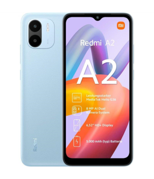 Xiaomi Redmi A2 Light Blue 6.52 " IPS LCD 720 x 1600 Mediatek Helio G36 (12 nm) Internal RAM 3 GB 64 GB MicroSDXC Dual SIM Nano-