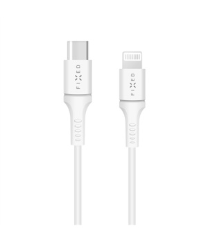 Fixed | Data And Charging Cable With USB/lightning Connectors and PD support | White