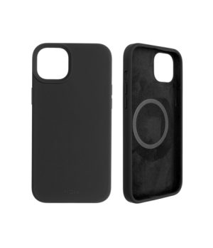 Fixed | MagFlow with MagSafe support | Back cover | Apple | iPhone 14 Plus | Liquid silicon | Black