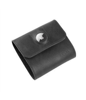 Fixed | Classic Wallet for AirTag | Apple | Genuine cowhide | Black | Dimensions of the wallet : 11 x 11.5 cm Closing of the wal