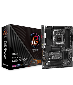 ASRock | X670E PG Lightning | Processor family AMD | Processor socket AM5 | DDR5 DIMM | Memory slots 4 | Supported hard disk dri