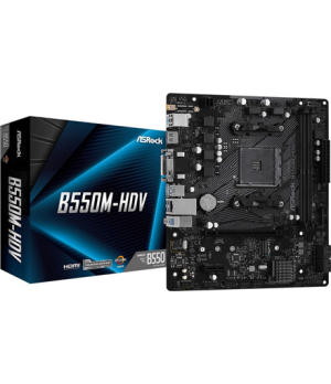 ASRock | B550M-HDV | Processor family AMD | Processor socket AMD AM4 | AMD AM4 | Memory slots 2 | Supported hard disk drive inte