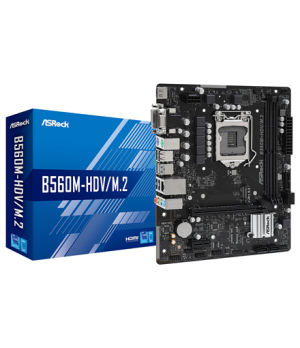 ASRock | B560M-HDV R3.0 | Processor family Intel | Processor socket LGA1200 | DDR4 DIMM | Memory slots 2 | Supported hard disk d