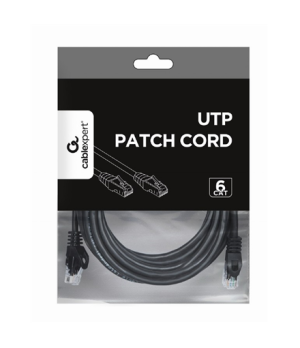 UTP Cat6 | Patch cord | PVC AWG 26 (7 x 0.15 mm wire) | Black | 5 m