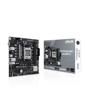 Asus | PRIME A620M-K | Processor family AMD | Processor socket AM5 | DDR5 DIMM | Memory slots 2 | Supported hard disk drive inte