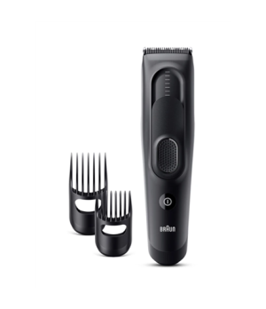 Braun | HC5330 | Hair Clipper Series 5 | Cordless or corded | Number of length steps 17 | Matte Black