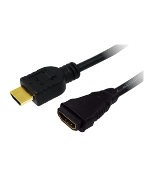 Logilink | HDMI Cable Type A Male - HDMI Type A Female | Black | HDMI Type A Female | HDMI Type A Male | HDMI to HDMI | 2 m