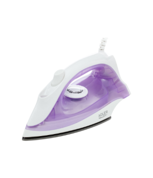 Iron | Adler | AD 5019 | With cord | 1600 W | Water tank capacity 100 ml | Continuous steam 10 g/min | Violet/White