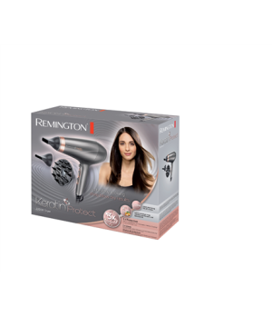 Remington | Hair Dryer | AC8820 | 2200 W | Number of temperature settings 3 | Ionic function | Diffuser nozzle | Silver