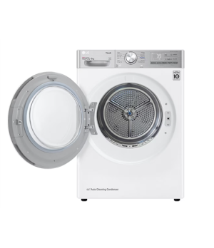 LG | Dryer Machine | RH90V9AV2QR | Energy efficiency class A+++ | Front loading | 9 kg | LED | Depth 69 cm | Wi-Fi | White