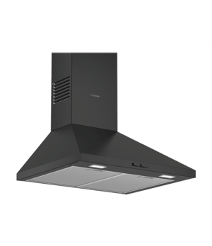 Bosch | Hood | DWP64BC60 | Wall mounted | Energy efficiency class D | Width 60 cm | 365 m³/h | Mechanical control | LED | Black